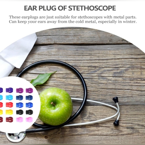 Hemobllo Other 34 Pairs Replacement Ear Tips For Stethoscopes